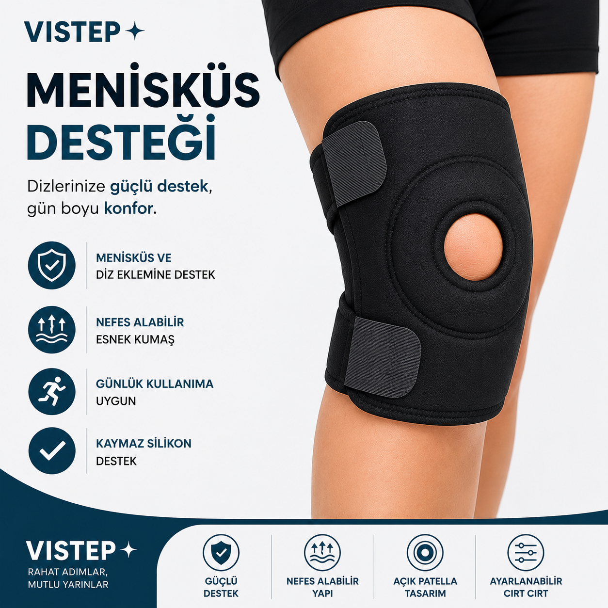 Vistep™ Menisküs Destek Dizliği